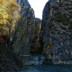 L'orrido dalla piana alluvionale